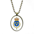 thumbnail image 1 of Suecia Europa emblema nacional Collar Colgante de cadena vintage Colección de joyas colgantes Unbranded M, 1 of 3