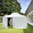 thumbnail image 5 of Gazebo Accessories 10' x 10' Double Roof Universal Winter Gazebo Cover for Hardtop Gazebos,Enclosed Cover with Sidewalls and Mesh Windows Waterproof (White), 5 of 6