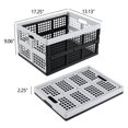 thumbnail image 4 of Qqbine 34 L Plastic Stackable Collapsible Crate, 4 Packs, 4 of 4