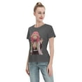 thumbnail image 4 of T-Shirt Basique à Manches Courtes pour Femmes Demon Slayer Lame Temple Ganlu Mili, 4 of 6