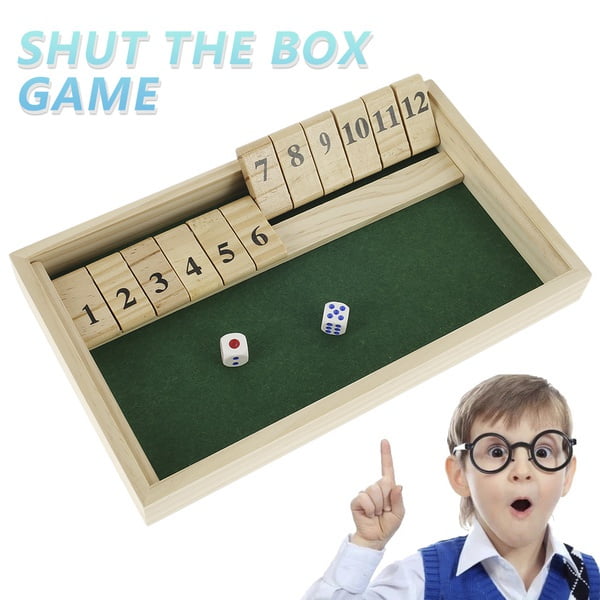 Sterling Games Wooden Shut the Box Game, 12 Numbers - Walmart.com