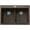 Cafe Brown, variant on Blanco 443205 Liven 33" Drop-In/Undermount 50/50 Double Basin Silgranit Kitchen Sink -
