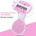 thumbnail image 2 of Jinsinto Women's Razor 4 Blades, Smooth Women's Razor Flexball Compact Women's Razor with Travel Case, Armpit Hair Knife Waterproof, 2 of 5