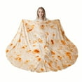 thumbnail image 5 of Battilo Tortilla Blanket,Soft Flannel Taco Blanket, Novelty Giant Realistic Food Blanket,Funny Gift, 71", 5 of 7