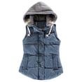 thumbnail image 1 of CEHVOM Manteau Sans Manches Décontracté pour Femmes avec Fermetures Éclair Solides et Chaud, 1 of 4