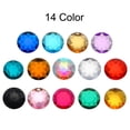 thumbnail image 4 of Acrylic Flat Back Rhinestones 5 Pcs 2 Inch Round Artificial Gemstone Craft Bead Jewelry Making Lake Blue, 4 of 6
