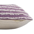 thumbnail image 4 of Laddha Home Designs Hand Stitched Striped Cotton Lumbar Pillow Cover - 36" - Purple and Red, 4 of 10