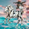 thumbnail image 5 of LSLJS Stained Glass Window Hanging, Galloping Horses Sun Catcher for Door Home Decor Stained Glass, Gifts for Horse Lovers, Vintage Western Cowboy Rear Mirror Car Accessories, 5 of 7