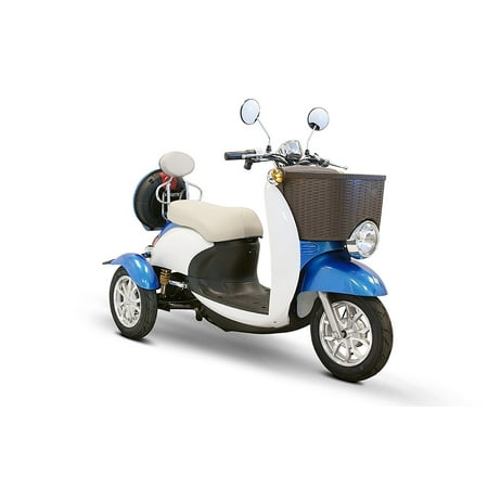 Ewheels 18 mph Electric Scooter, 67.00 in * 29.00 in * 38.00 in Metal and Plastic Blue, 285 lb