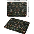 thumbnail image 2 of Flowers Black Dish Drying Mat for Kitchen Counter 18 x 24 in,Absorbent Reversible Microfiber Drying Pad, Large Dishes Drainer Mats for Countertop Fast Dry Kitchen Accessories, 2 of 6