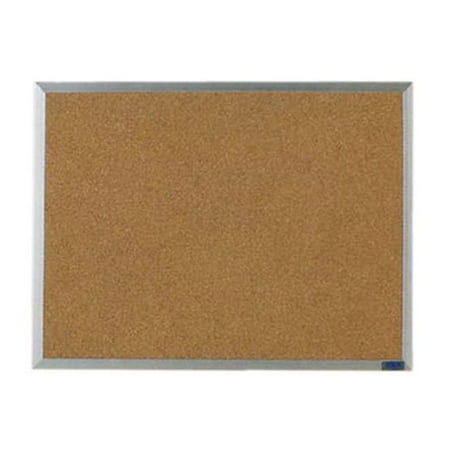 Aarco AB3648 36 x 48 Inch Economy Series Aluminum Frame Corkboard