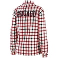 thumbnail image 3 of Women's WEAR by Erin Andrews Oatmeal Chicago Bulls Plaid Button-Up Shirt Jacket, 3 of 3