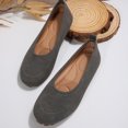 thumbnail image 6 of Mepaouo Women's Flats Shoes Suede Round Toe Ballet Dressy Loafers Comfortable Slip on Walking Shoes, 6 of 8