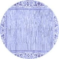 thumbnail image 1 of Ahgly Company Indoor Round Abstract Blue Modern Area Rugs, 6' Round, 1 of 4