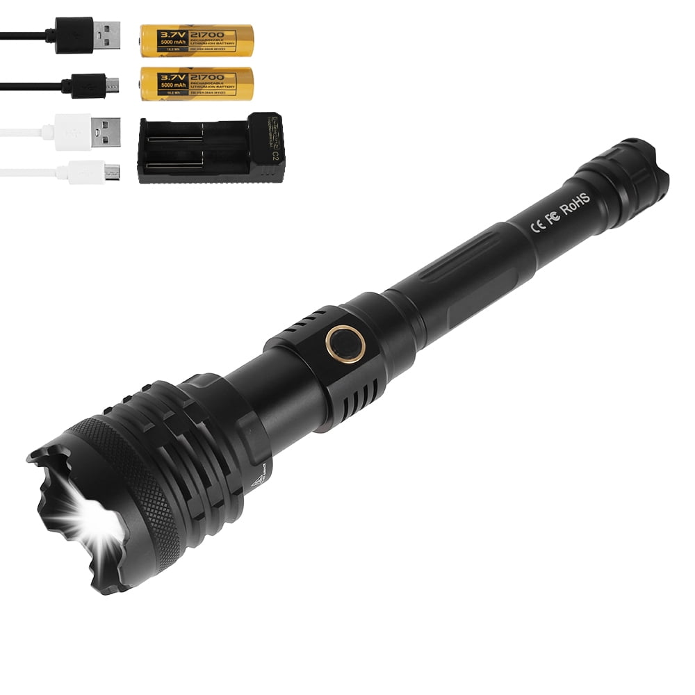 Details about   Rechargeable 99999LM Powerful USB Flashlight 16-Core XHP160 Torch Tactical Lamp 