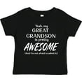 thumbnail image 3 of Inktastic Yeah My Great Grandson is Pretty Awesome Boys or Girls Toddler T-Shirt, 3 of 5