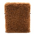 thumbnail image 6 of Furniture of America Birma Modern Faux Fur Ultra Soft Long Haired Accent Chair, Camel Brown, 6 of 12