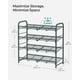 thumbnail image 4 of Organizador de armario SONGMICS de 4 niveles para zapatos, 16 pares, gris, 4 of 8