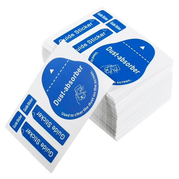 FESTFENDS 200pcs Cell Phone Screen Cleaner Wipes Dedust Sticker Blue for General Users