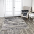thumbnail image 2 of Encore 8' x 10' Abstract Brown/Gray/Rust/Blue Power-Loomed Area Rug, 2 of 3