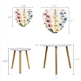 thumbnail image 2 of Triangle Nesting Coffee Table Set of 2 Vintage Wildflowers Botanical Colorful Rustic Style Floral End Table Modern Minimalist Side Table Set for Living Room Bedroom, 2 of 8