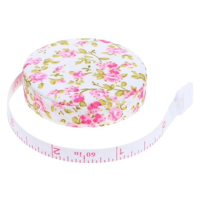 MOVTOTOP Tape Measure Body Measuring Tape 1.5 M Flower Printed Small Retractable Soft Tape Measure For Sewing Cloth Fabric Body Measurement Mini Body Tape Measure