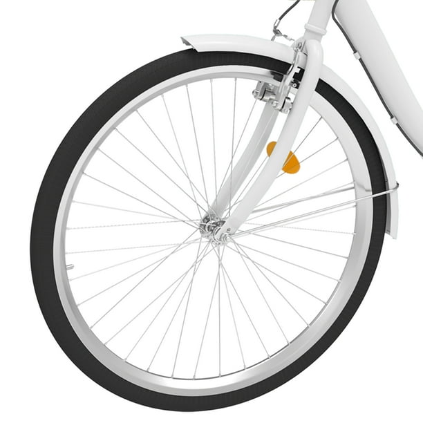 ModFusion White 26-Inch 1Speed Cruiser Bicycle for Adults