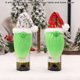 thumbnail image 5 of Bewildely Cubierta navideña para botella de vino, sombrero de cerveza, barba verde, sombrero de estilo de felpa, accesorios de decoración Kits de decoración para fiestas Blanco Bewildely HA068778-02, 5 of 6