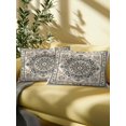 thumbnail image 5 of Outdoor Pillows Waterproof, Sage Green Beige Boho Bedding Throw Pillows with Insert for Couch Sofa Bed, Southwestern Geometric Ethnic 12x20 Inch Pillowcases Decorative Camping Patio Pillow Set of 2, 5 of 8