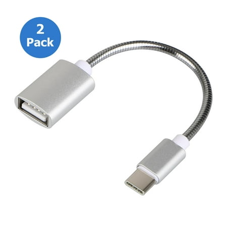 USB Type C Adapter, Aluminum USB C Male to USB 3.0 A Female OTG Cable Convert Connector for Smartphone Cellphone
