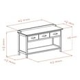 thumbnail image 4 of Adriana 4pcStorage bench with 3 drawers and 3 small foldable baskets , item 94303, 4 of 5