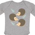 thumbnail image 4 of Inktastic Hedgehog for Girls Girls Long Sleeve Baby Bodysuit, 4 of 5