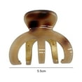 thumbnail image 4 of Cheers.US Acetic Acid Small Hair Claw High Horsetail Meatball Head Hair Clip Women Girls Back Head Hair Pin Versatile Hair Accessories, 4 of 5