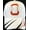 White, variant on Ohio Men's Striped Bill Adjustable Baseball Cap (Red)