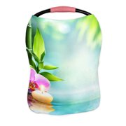 ECZJNT Spa Candle Stone Bamboo Nature Water Nursing Cover Baby Breastfeeding Infant Feeding Cover Baby Car Seat Cover