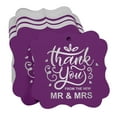 thumbnail image 3 of Inkdotpot Thank You From The New Wedding Bottle Tag Real Silver Foil Favor Bracket Shape Hang Tags Pack Of 100, 3 of 7