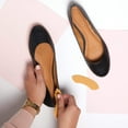 thumbnail image 4 of Foot Petals Women's Heavenly HEELZ Back of Heel Cushion-W, Buttercup, Medium, 4 of 5