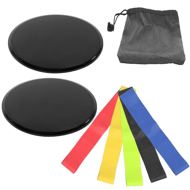 2 Piece Exercise Sliding Gliding Discs Fitness Sliders - Black