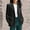 Black, variant on Green Womens Blazers Corduroy Plus Size Cardigan Jacket Lapel Collar Long Sleeve Office Ladies Blazer L