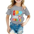 thumbnail image 1 of FhsagQ Mode Décontractée Imprimée pour Garçon et Fille, Col Rond, Manches Courtes, T-Shirt Ample, Printemps, 4T-5T, Taille 8, Gris, 9-10 Ans, 1 of 4