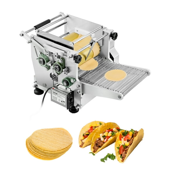 VEVOR Electric Tortilla Maker, 5.5 Inch Diameter Automatic Corn Tortilla Making Machine with Non-Stick Coating, Electric Chapatti Machine Suitable