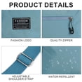 thumbnail image 5 of BadPiggies Women Nylon Crossbody Bag Waterproof Shoulder Handbag Lightweight Casual Messenger Purse Multi Zipper Pockets - Gray, 5 of 9