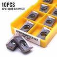 thumbnail image 1 of MYG 10pcs APMT1604PDER-M2 VP15TF Carbide Inserts CNC, 1 of 9