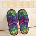 thumbnail image 2 of Balery Pride Rainbow Pantuflas de Casa de Felpa Silenciosas con Diseño Estampado, Zapatillas Cómodas Antideslizantes de Algodón para Interior-Large, 2 of 8