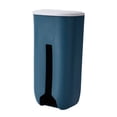 thumbnail image 1 of 1Pc Wall-mounted Plastic Bag Storage Box Simplicity Wall Hanging Garbage Bag Storage Container Dark Blue, 1 of 8