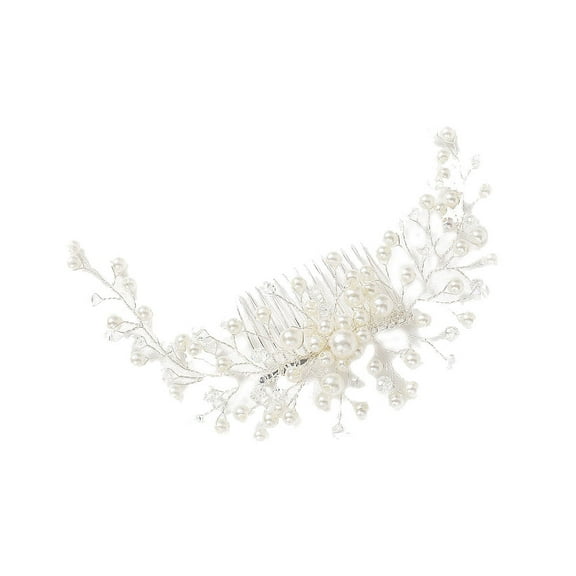 Masteelf Handmade Wedding Hairpiece for Bride and Bridesmaids, Elegant Bridal Headpiece and Hair Accessory