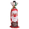 thumbnail image 1 of WHEANG Christmas Rope Strap Printed Wine Set Red Wine Champagne Bottle Set Cartoon Wine Set, 1 of 9