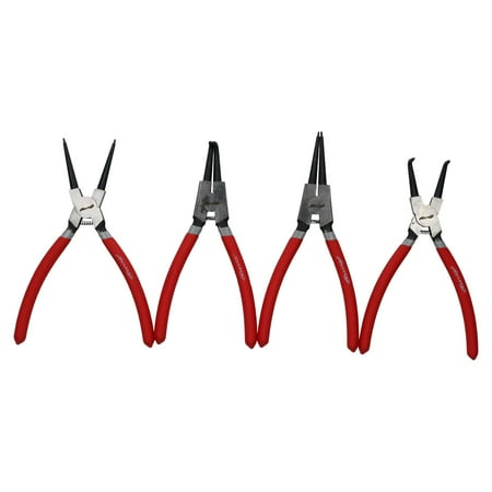

9 / 225mm Circlip Pliers Circlips Internal External Bent Straight Plier 4pc Set