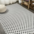 thumbnail image 5 of JONATHAN Y SOUTH BEACH 5 x 8 Area Rug, Rabat Pile Mini-Diamond Trellis - White/Black, SBH101B-5, 5 of 10