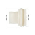 thumbnail image 3 of Uxcell Male Pipe Fitting ABS Plastic Bulkhead Fitting with Silicone Gasket White G3/4 2, 3 of 6